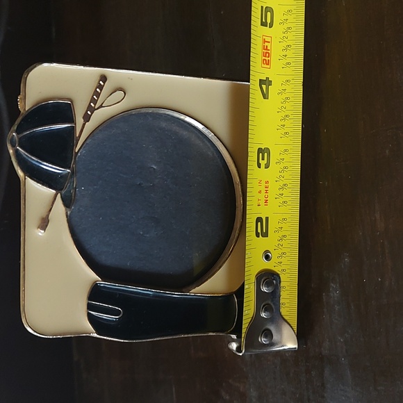 Equestrian Frame 🐎 Enamel & Brass Picture Frame Vintage Neutral Small - Picture 2 of 10